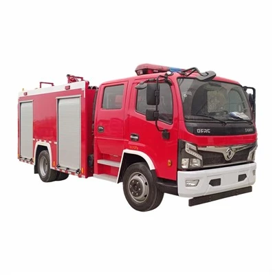 Dongfeng 4-тонная пожарная машина с баком для воды и двойной кабиной